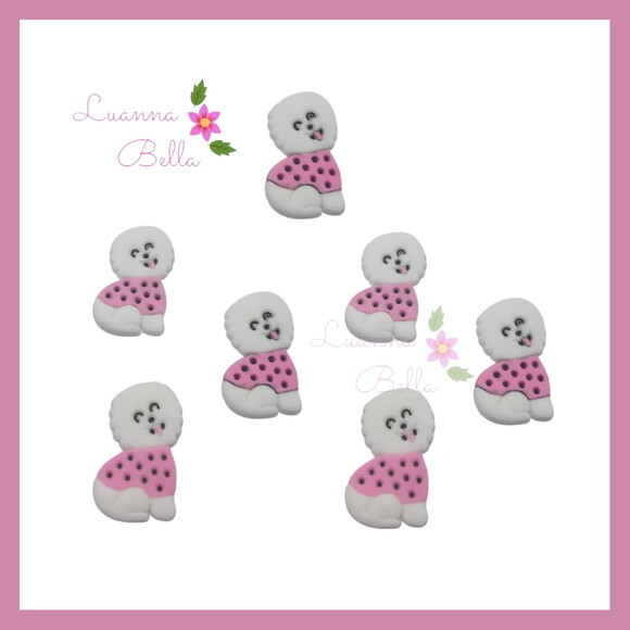Aplique Emborrachado Modelo Cachorrinha - pcts c/7unds