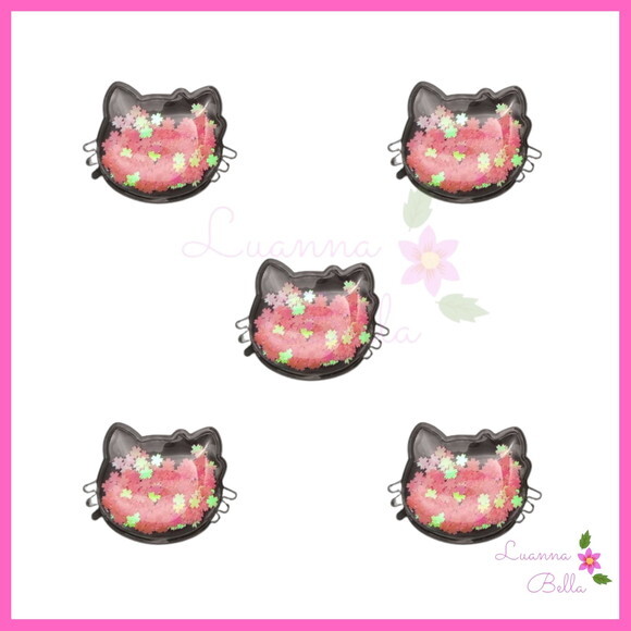 Aplique Hello Kitty Com Enchimento Rosa - Pct c/4 unds
