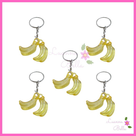 Chaveiro de Acrílico Mini Banana -Pct c/10 unidades