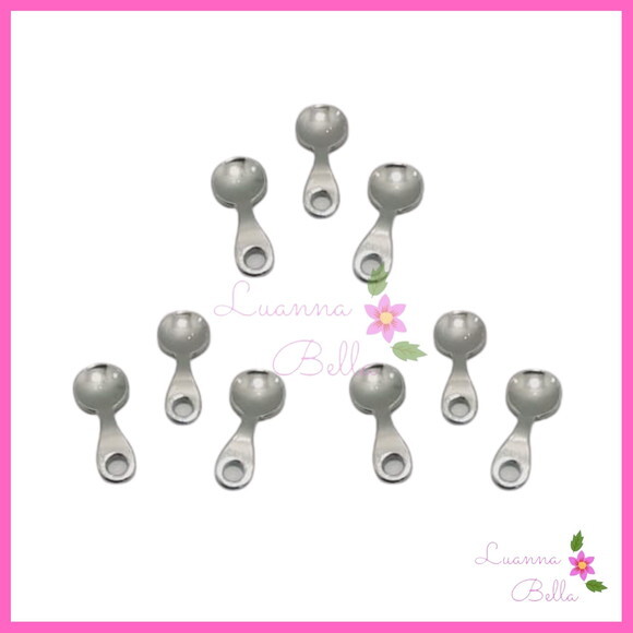Mini Colher de Abs Prata - Pct c/10 Unidades