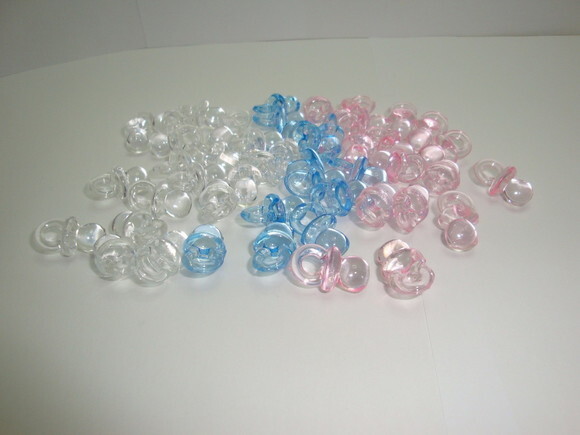 mini chupetinha de acrilico pct com 100 unidades