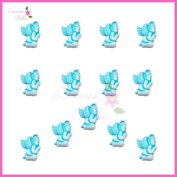 Pingente Anjinho Azul - Pct C/ 30 Unidades