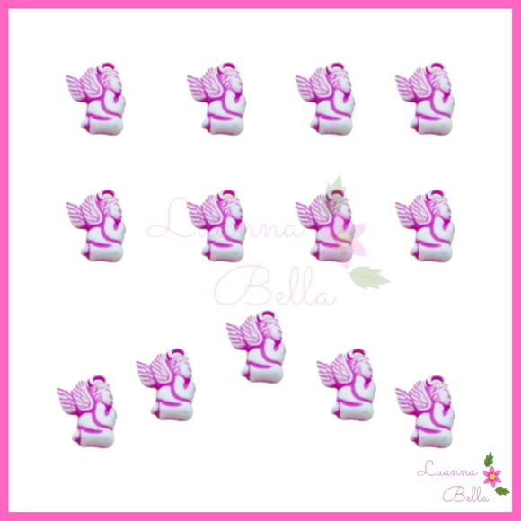 Pingente Anjinho Pink - Pct C/ 30 Unidades