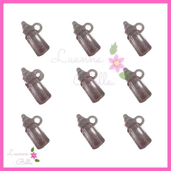 Pingente de Acrílico Mini Mamadeira Lilás - Pct c/18unds