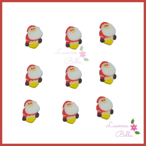 Aplique Emborrachado Papai Noel - pcts c/9unds