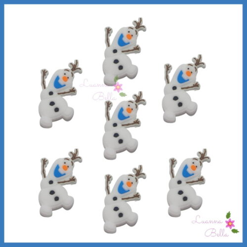 Aplique Emborrachado Olaf Frozen - pcts c/ 7 unds