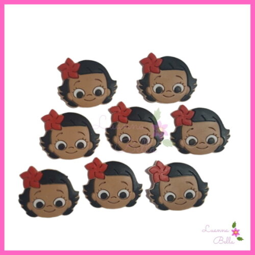 Aplique Moana Baby emborrachado - Pcts c/7 unds