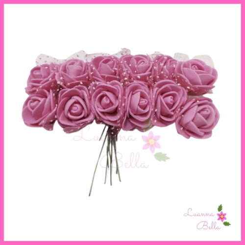 Buque de Flor Rosa em EVA - Pct c/ 2 Buques