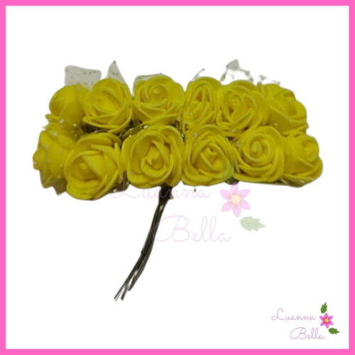 Buque de Flor Amarelo em EVA - Pct c/ 2 Buques