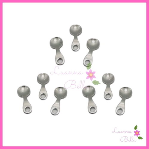 Mini Colher de Abs Prata - Pct c/10 Unidades