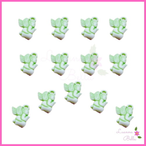 Pingente Anjinho Verde - Pct C/ 30 Unidades