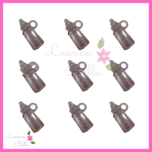 Pingente de Acrílico Mini Mamadeira Lilás - Pct c/18unds