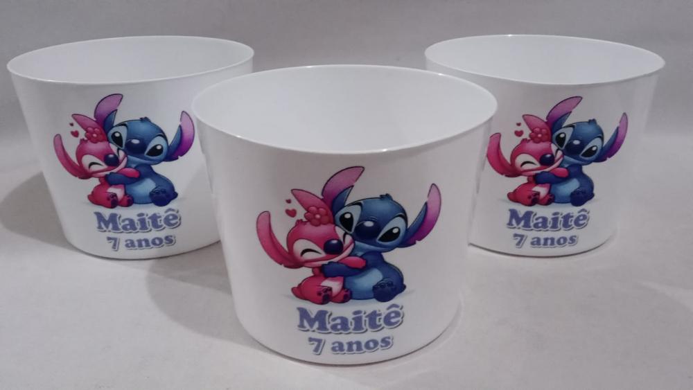 Kit Pipoca Stich e Angel