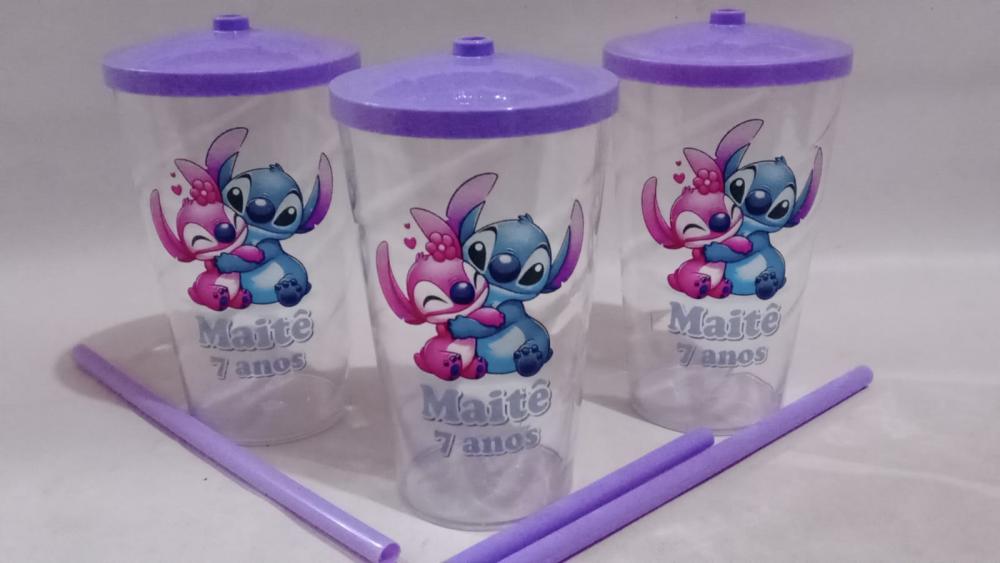 Kit Pipoca Stich e Angel