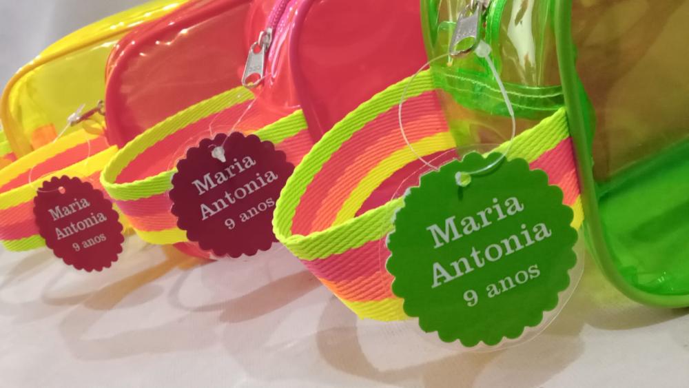 Lembrancinha Neon - necessarie plastico