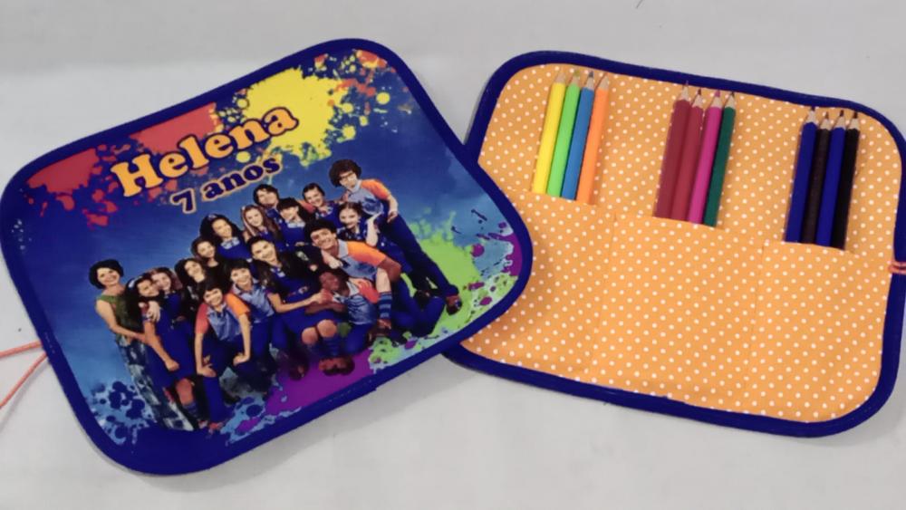 Lembrancinha Chiquititas - estojo rolinho