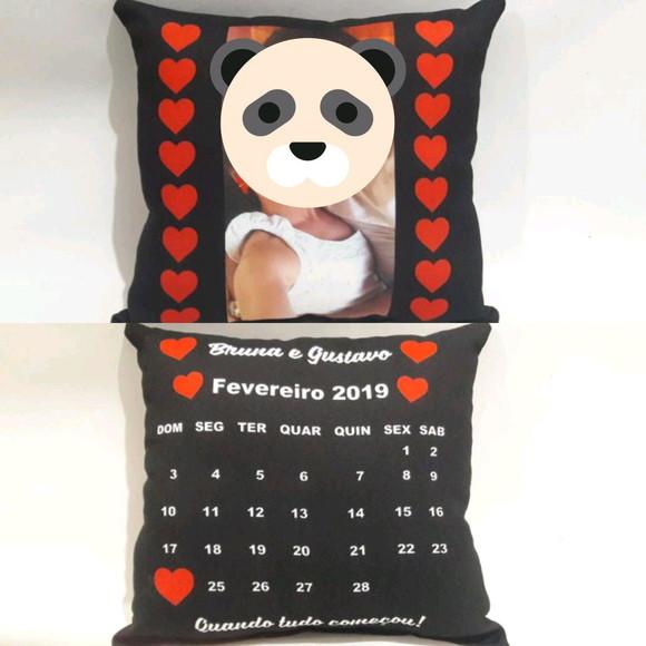 Almofada calendário _presente namorado