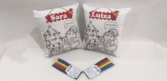 almofada para colorir_ lembrancinha natal