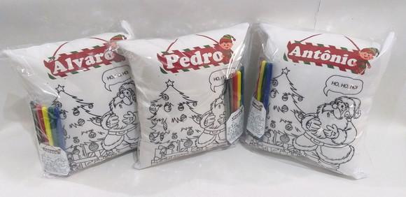 almofada para colorir_ lembrancinha natal
