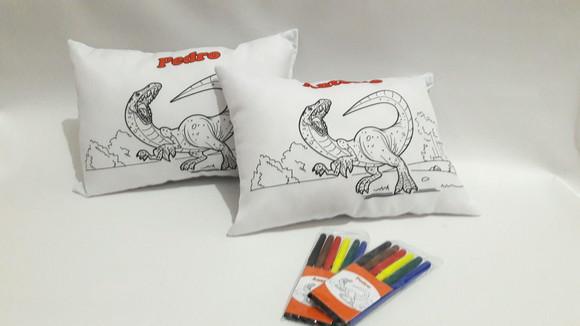 almofada para colorir_dinossauro