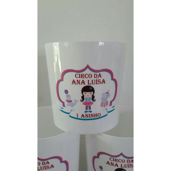balde de pipoca - circo rosa