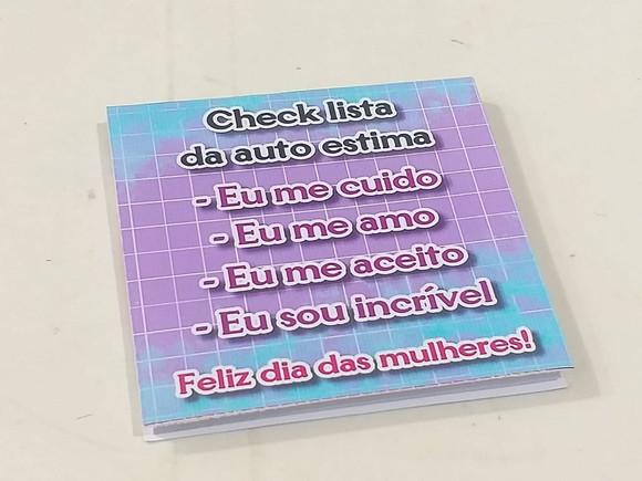 Cadernetas Dia das Mulheres
