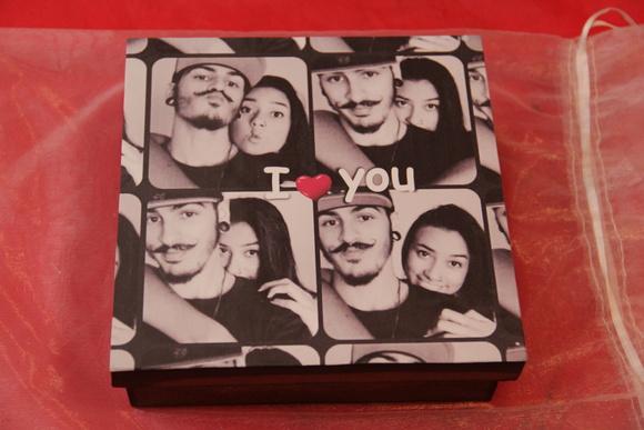Caixa com fotos