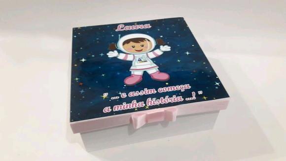 Caixa recordação astronauta