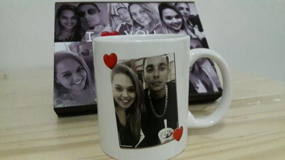 Caneca porcelana na caixa