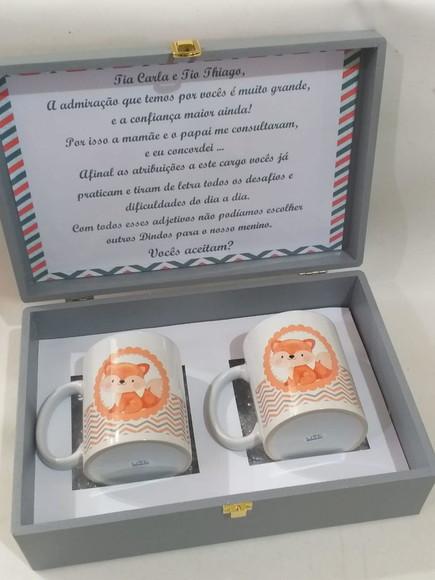 Convite Padrinhos Batismo_ Raposa