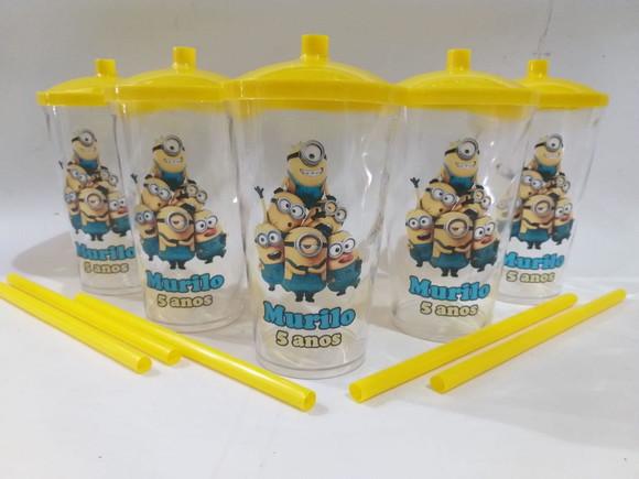 Copo Canudo Minions