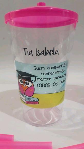 Copo com Canudo Dia dos Professores