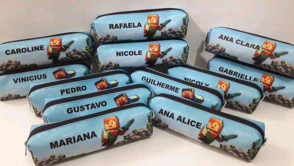Estojo minecraft