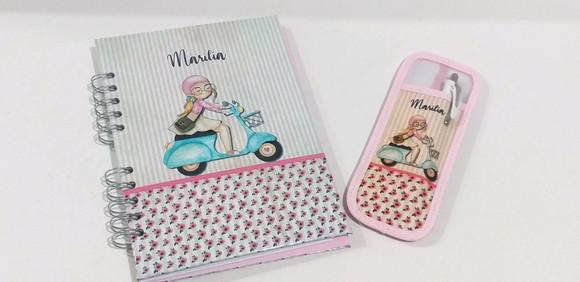 Kit Caderno e Marca Pagina