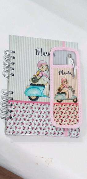 Kit Caderno e Marca Pagina