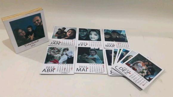 kit calendario com fotos _ presente natal