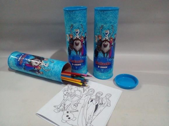 Kit Colorir com Estojo Frozen