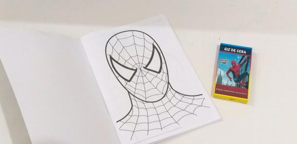 Kit Colorir Homem Aranha