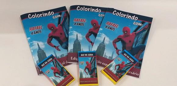 Kit Colorir Homem Aranha