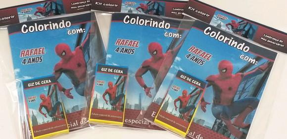 Kit Colorir Homem Aranha