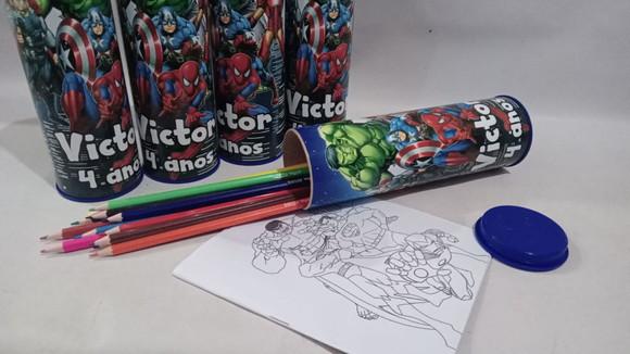Kit Colorir Super Herois