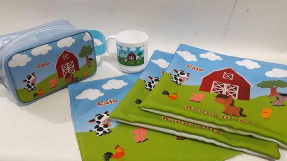 Kit Escolar Fazendinha