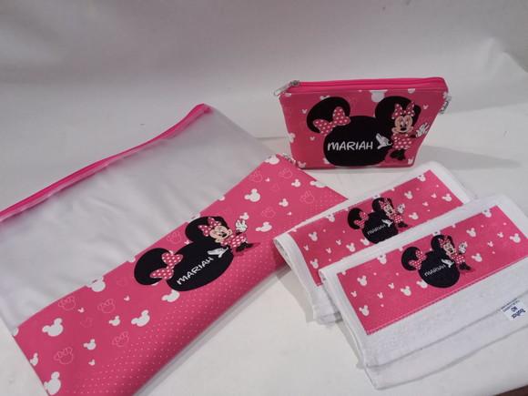 Kit Escolar Minie Rosa