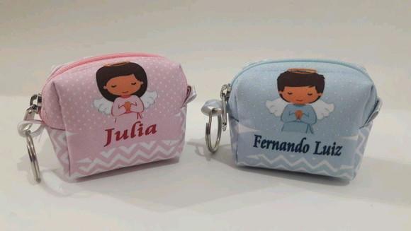 lembrancinha batizado -porta moeda