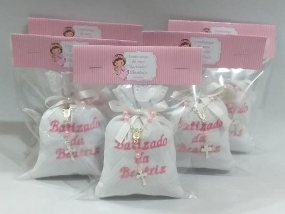 Lembrancinha Batizado - Sache Perfumado