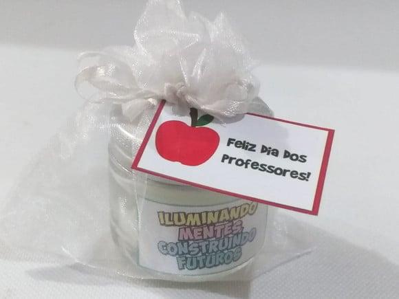 Lembrancinha Dia dos Professores - Vela Aromática