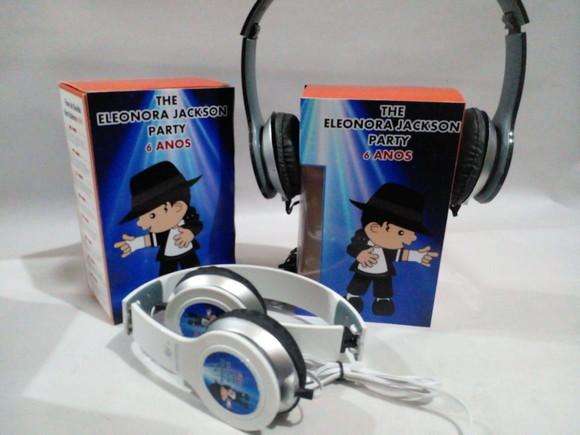Lembrancinha Michael Jackson _ Fone de Ouvido
