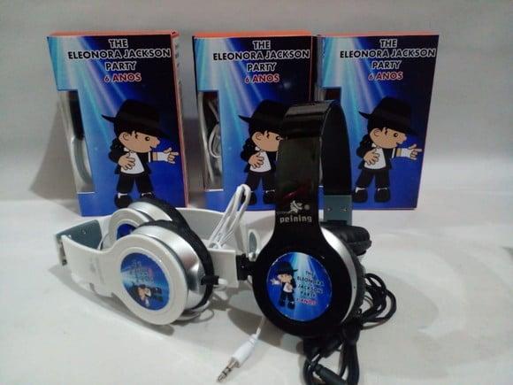 Lembrancinha Michael Jackson _ Fone de Ouvido