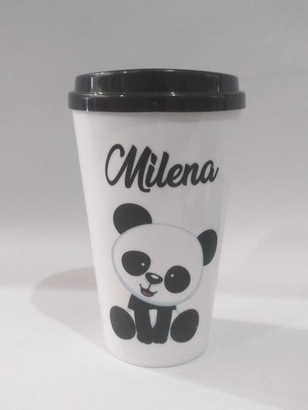 Lembrancinha Panda -copo Cafe