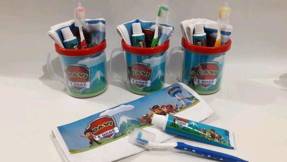 Lembrancinha Patrulha Canina - Kit Higiene